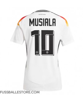Günstige Deutschland Jamal Musiala #10 Heimtrikot Damen EM 2024 Kurzarm